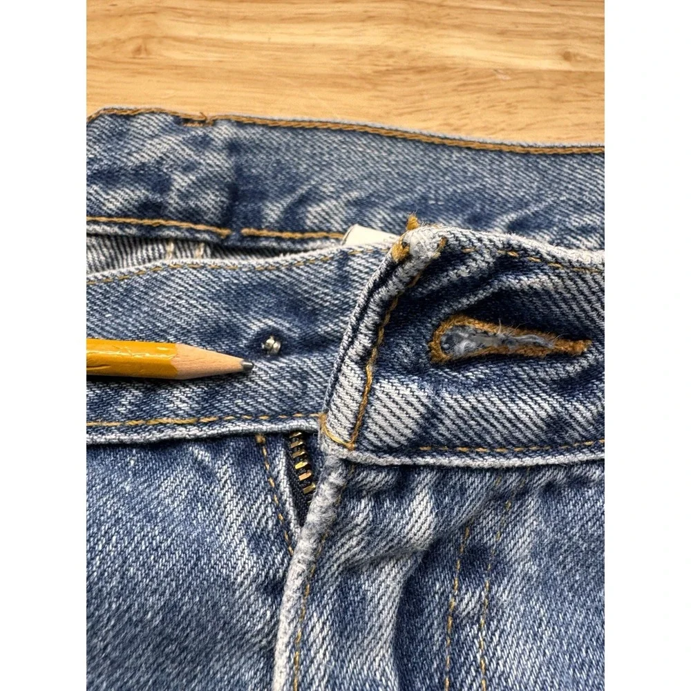 Levi's‎ 550 Jeans Vintage Y2K Relaxed Fit Thrashed Distressed Denim 42X32 *SEE
